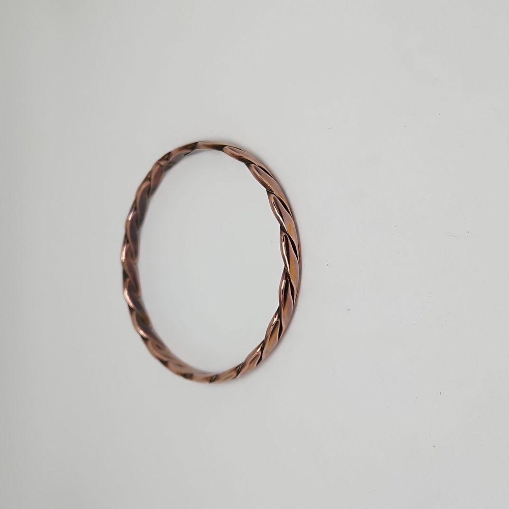 Copper Bangle Bracelet - Picture 2 of 3